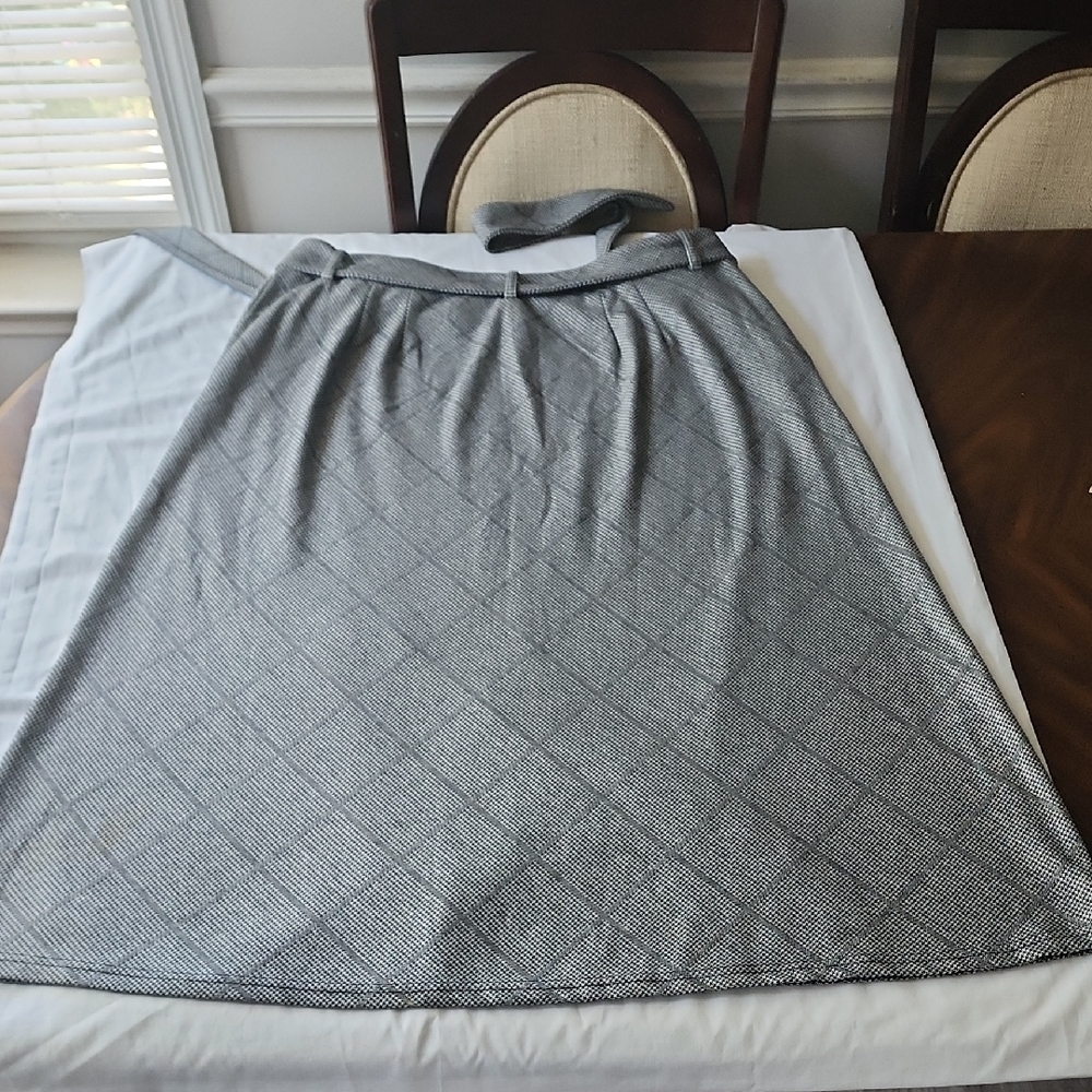Cato Gray Belted A-Line Skirt - Picture 6 of 12